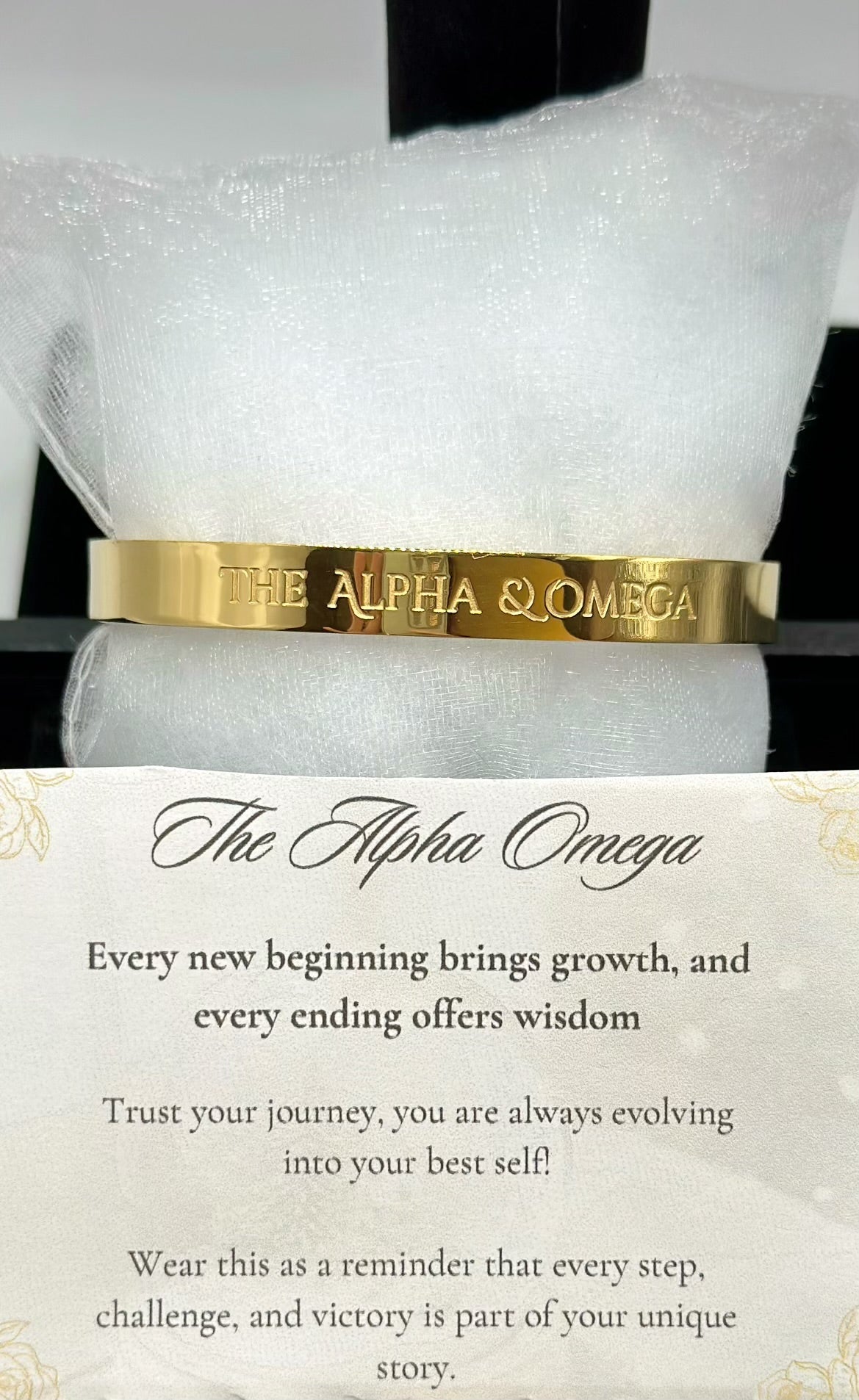 Gold Bangles For Men Or Women 14K, Engraved Bangle, Christmas Gifts For Him,  Bracelet , Alpha Omega